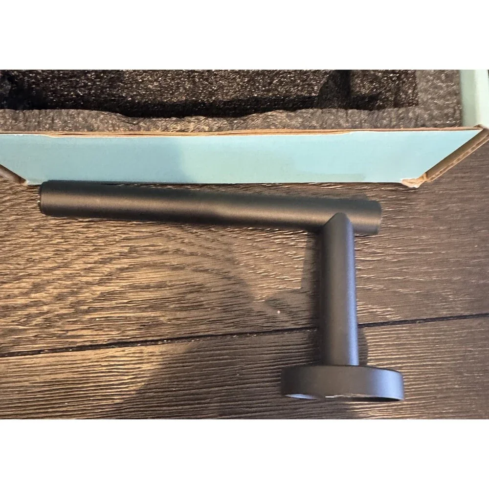 New Cobbe Black Matte Toilet Paper Wall Mounted Holder